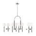 Visual Comfort Studio - LC1028PN - Eight Light Chandelier - Katie - Polished Nickel