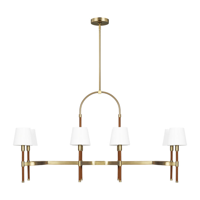 Visual Comfort Studio - LC1028TWB - Eight Light Chandelier - Katie - Time Worn Brass