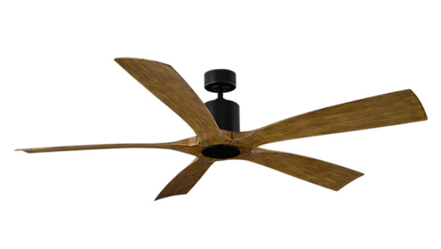 Modern Forms Fans - FR-W1811-70-MB/DK - 70"Ceiling Fan - Aviator 70 - Matte Black/Distressed Koa