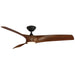 Modern Forms Fans - FR-W2006-62L-MB/DK - 62"Ceiling Fan - Zephyr - Matte Black/Distressed Koa