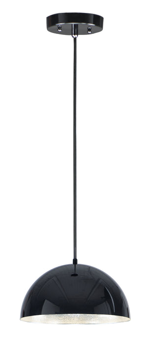 ET2 - E24902-GBAL - LED Pendant - Hemisphere - Gloss Black / Aluminum