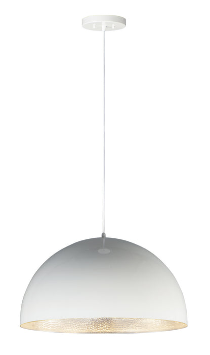 ET2 - E24904-GWAL - LED Pendant - Hemisphere - Gloss White / Aluminum