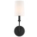 Crystorama - 2241-BF - One Light Wall Sconce - Sylvan - Black Forged