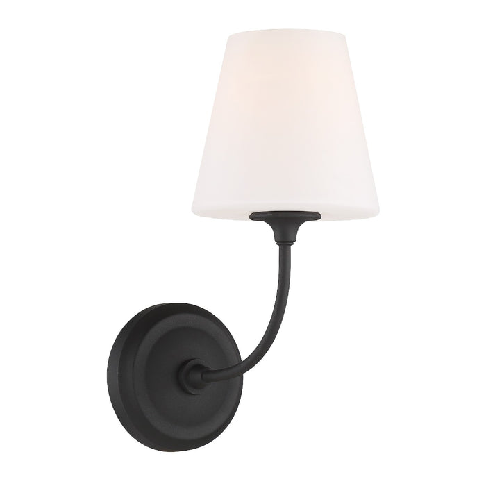 Crystorama - 2441-OP-BF - One Light Wall Sconce - Sylvan - Black Forged