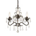 Crystorama - 4534-EB-CL-MWP - Three Light Mini Chandelier - Paris Market - English Bronze