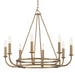 Crystorama - BAI-A2108-AG - Eight Light Chandelier - Bailey - Aged Brass