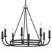 Crystorama - BAI-A2108-MK - Eight Light Chandelier - Bailey - Matte Black