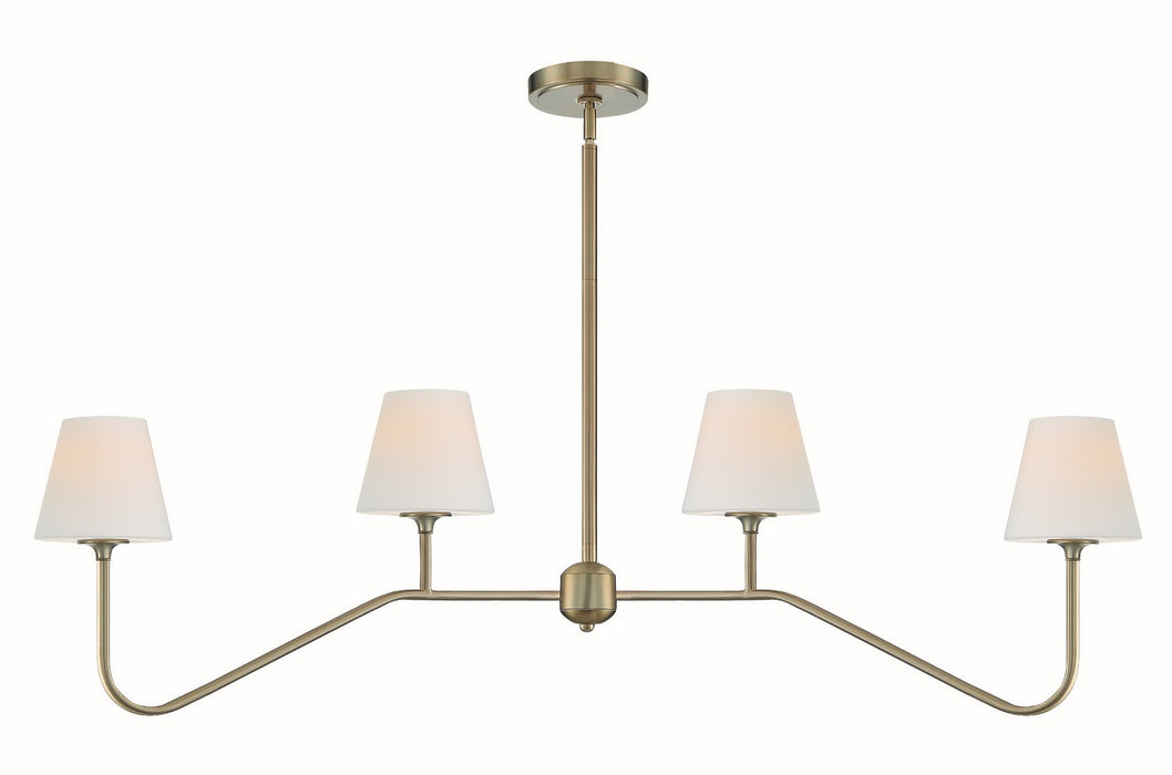 Crystorama - KEE-A3004-VG - Four Light Chandelier - Keenan - Vibrant Gold