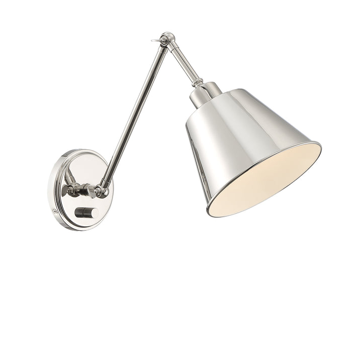 Crystorama - MIT-A8020-PN - One Light Wall Sconce - Mitchell - Polished Nickel