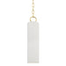 Hudson Valley - 2384-AGB/WH - One Light Pendant - Brookville - Aged Brass/Soft Off White