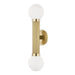 Hudson Valley - 5102-AGB - Two Light Wall Sconce - Reade - Aged Brass