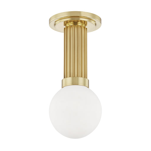 Hudson Valley - 5106-AGB - One Light Semi Flush Mount - Reade - Aged Brass