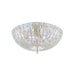 Hudson Valley - 8217-PN - Four Light Flush Mount - Floral Park - Polished Nickel