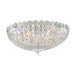 Hudson Valley - 8222-PN - Six Light Flush Mount - Floral Park - Polished Nickel
