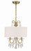 Crystorama - 6623-VG-CL-S - Three Light Chandelier - Othello - Vibrant Gold