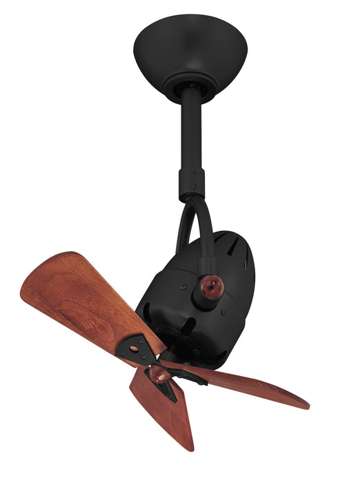 Matthews Fan Company - DI-BK-WD - 16"Ceiling Fan - Diane - Matte Black