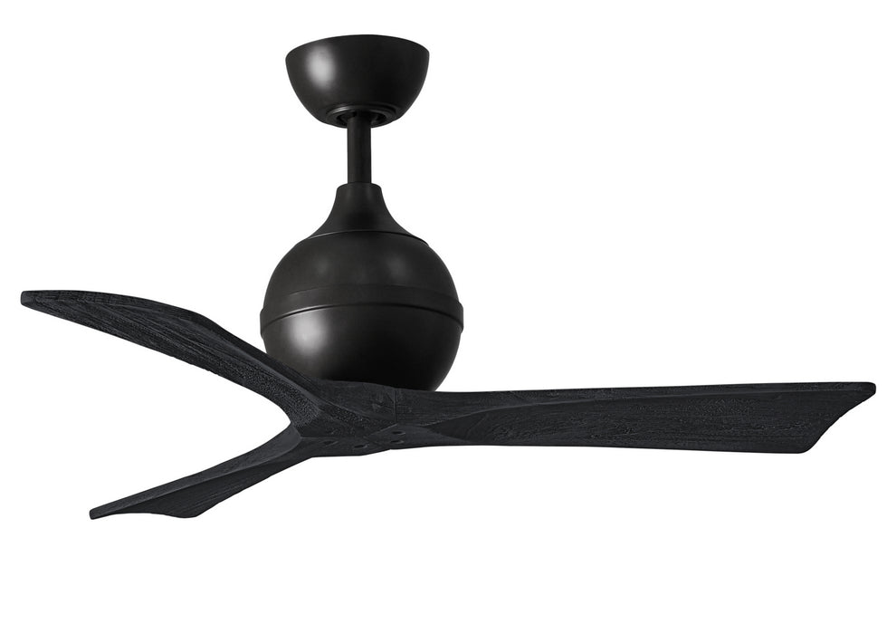 Matthews Fan Company - IR3-BK-BK-42 - 42"Ceiling Fan - Irene - Matte Black