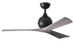 Matthews Fan Company - IR3-BK-BW-52 - 52"Ceiling Fan - Irene - Matte Black