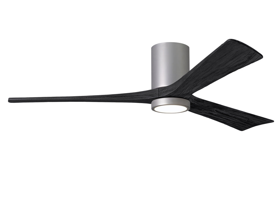 Matthews Fan Company - IR3HLK-BN-BK-60 - 60"Ceiling Fan - Irene - Brushed Nickel