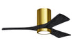 Matthews Fan Company - IR3HLK-BRBR-BK-42 - 42"Ceiling Fan - Irene - Brushed Brass