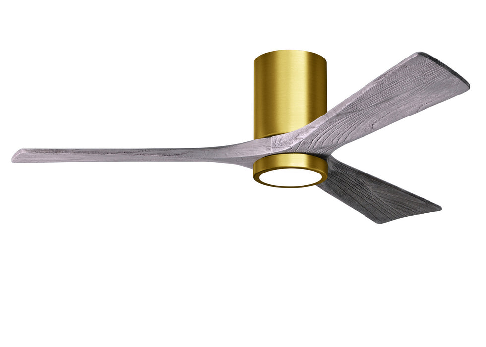 Matthews Fan Company - IR3HLK-BRBR-BW-52 - 52"Ceiling Fan - Irene - Brushed Brass