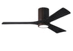 Matthews Fan Company - IR3HLK-TB-BK-52 - 52"Ceiling Fan - Irene - Textured Bronze