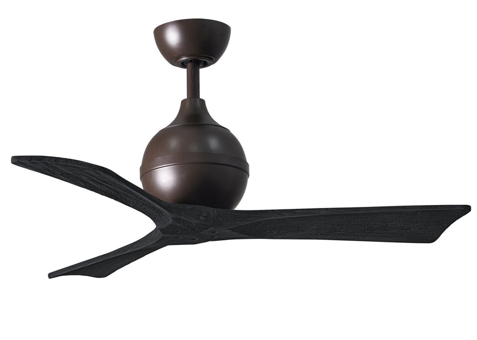 Matthews Fan Company - IR3-TB-BK-42 - 42"Ceiling Fan - Irene - Textured Bronze