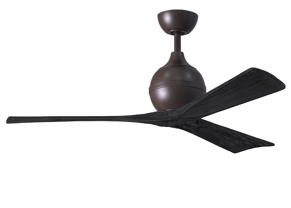 Matthews Fan Company - IR3-TB-BK-52 - 52"Ceiling Fan - Irene - Textured Bronze