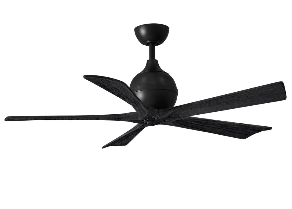 Matthews Fan Company - IR5-BK-BK-52 - 52"Ceiling Fan - Irene - Matte Black