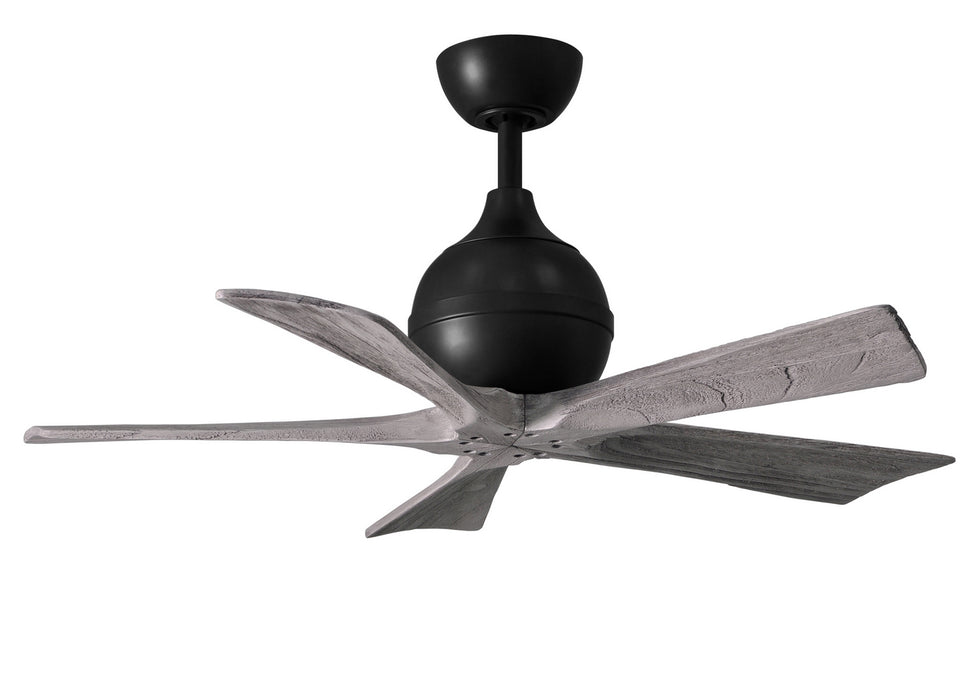 Matthews Fan Company - IR5-BK-BW-42 - 42"Ceiling Fan - Irene - Matte Black