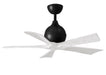 Matthews Fan Company - IR5-BK-MWH-42 - 42"Ceiling Fan - Irene - Matte Black