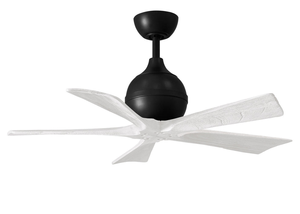 Matthews Fan Company - IR5-BK-MWH-42 - 42"Ceiling Fan - Irene - Matte Black