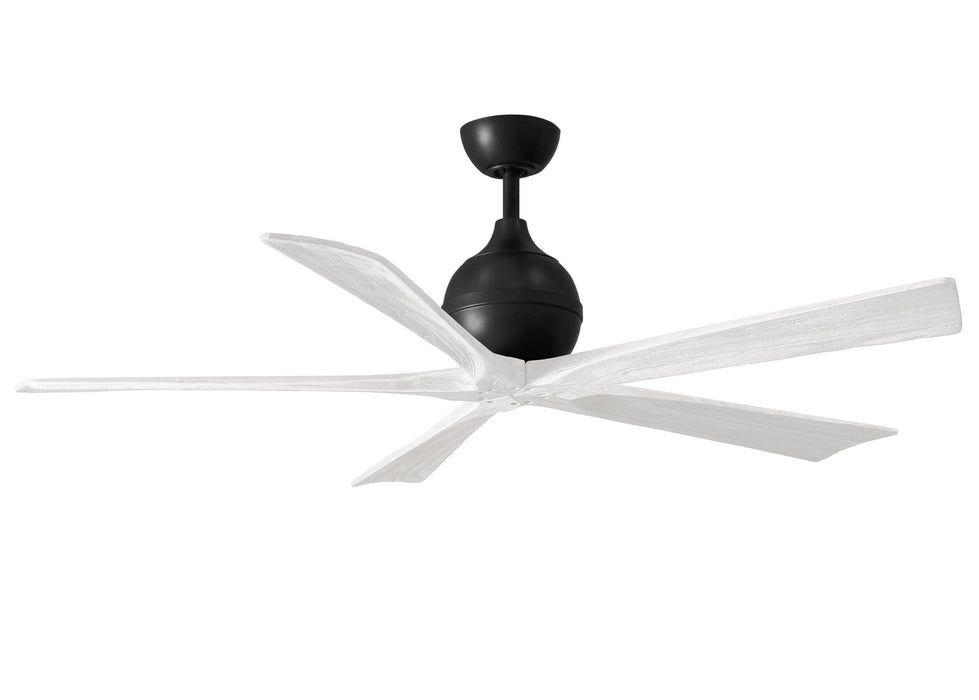 Matthews Fan Company - IR5-BK-MWH-60 - 60"Ceiling Fan - Irene - Matte Black