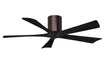 Matthews Fan Company - IR5H-BB-BK-52 - 52"Ceiling Fan - Irene - Brushed Bronze