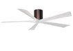 Matthews Fan Company - IR5H-BB-MWH-60 - 60"Ceiling Fan - Irene - Brushed Bronze