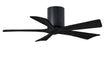 Matthews Fan Company - IR5H-BK-BK-42 - 42"Ceiling Fan - Irene - Matte Black