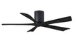 Matthews Fan Company - IR5H-BK-BK-52 - 52"Ceiling Fan - Irene - Matte Black