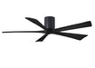 Matthews Fan Company - IR5H-BK-BK-60 - 60"Ceiling Fan - Irene - Matte Black