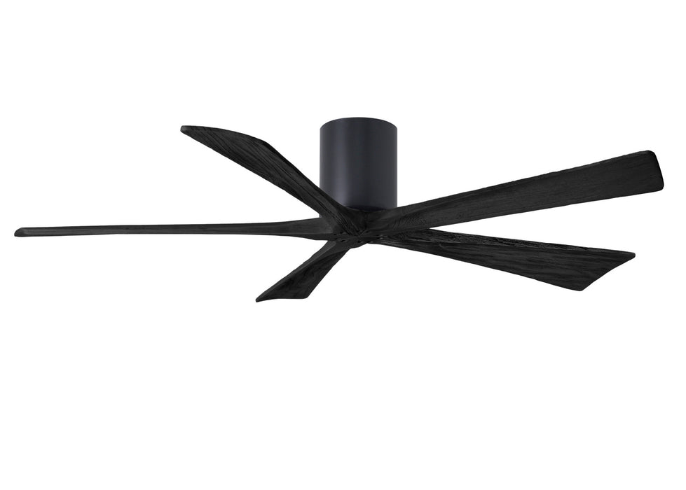 Matthews Fan Company - IR5H-BK-BK-60 - 60"Ceiling Fan - Irene - Matte Black