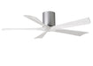 Matthews Fan Company - IR5H-BN-MWH-52 - 52"Ceiling Fan - Irene - Brushed Nickel