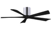 Matthews Fan Company - IR5H-CR-BK-52 - 52"Ceiling Fan - Irene - Polished Chrome