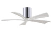 Matthews Fan Company - IR5H-CR-MWH-42 - 42"Ceiling Fan - Irene - Polished Chrome