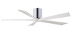 Matthews Fan Company - IR5H-CR-MWH-60 - 60"Ceiling Fan - Irene - Polished Chrome