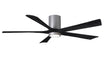 Matthews Fan Company - IR5HLK-BN-BK-60 - 60"Ceiling Fan - Irene - Brushed Nickel