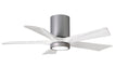 Matthews Fan Company - IR5HLK-BN-MWH-42 - 42"Ceiling Fan - Irene - Brushed Nickel