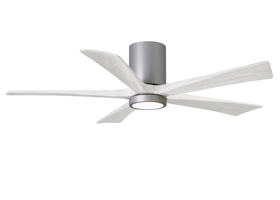 Matthews Fan Company - IR5HLK-BN-MWH-52 - 52"Ceiling Fan - Irene - Brushed Nickel