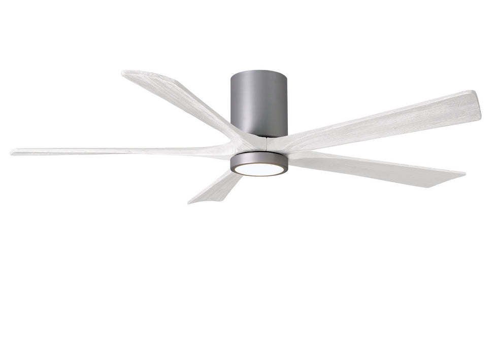 Matthews Fan Company - IR5HLK-BN-MWH-60 - 60"Ceiling Fan - Irene - Brushed Nickel