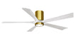 Matthews Fan Company - IR5HLK-BRBR-MWH-60 - 60"Ceiling Fan - Irene - Brushed Brass