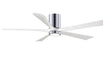 Matthews Fan Company - IR5HLK-CR-MWH-60 - 60"Ceiling Fan - Irene - Polished Chrome