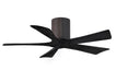 Matthews Fan Company - IR5H-TB-BK-42 - 42"Ceiling Fan - Irene - Textured Bronze